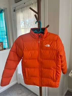 The North Face Kids Orange Puffer Jacket